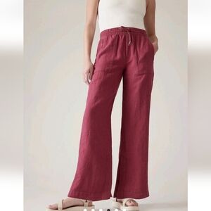 Athleta Women's Wide Leg Pants in Red